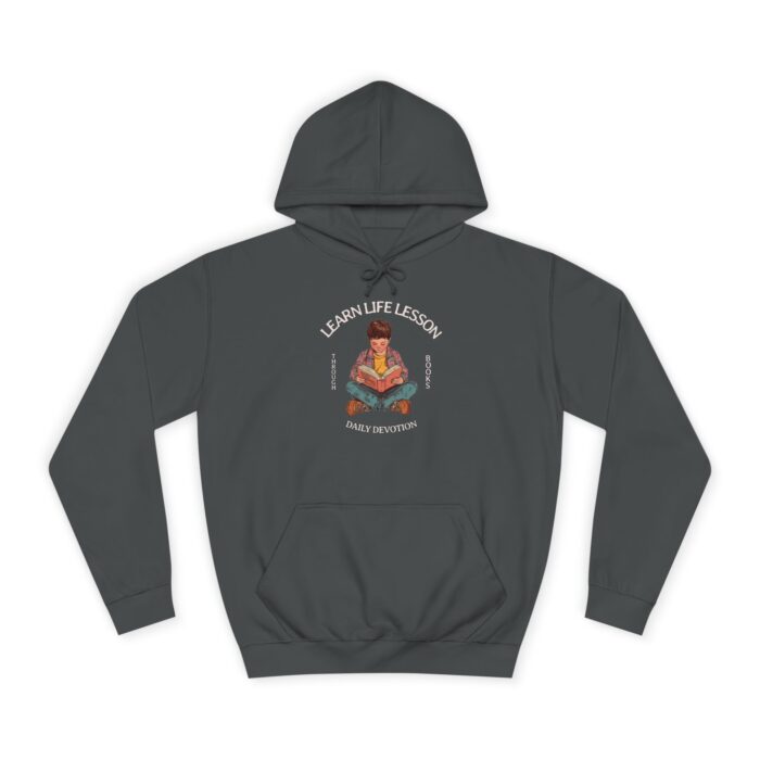 Through books Unisex College Hoodie - Image 9