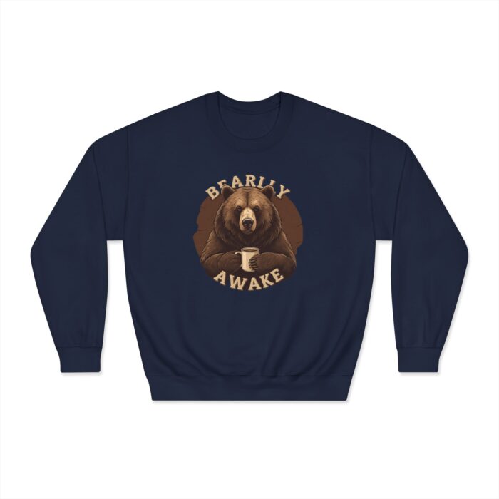 Bearly Awake Unisex DryBlend® Crewneck Sweatshirt - Image 9