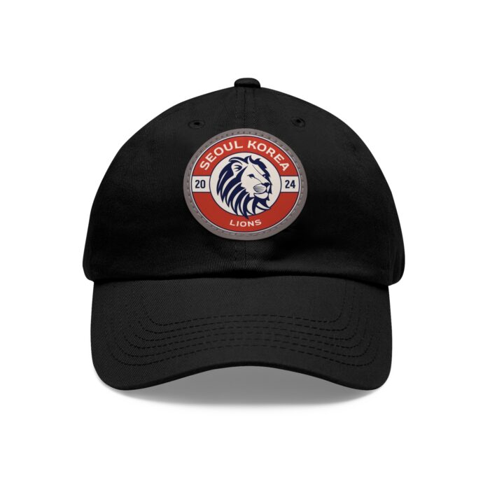 Seoul Korea Lions Hat with Leather Patch (Round) - Image 13