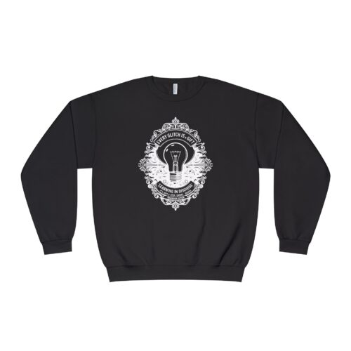 EVERY GLITCH IS A GIFT Unisex NuBlend® Crewneck Sweatshirt