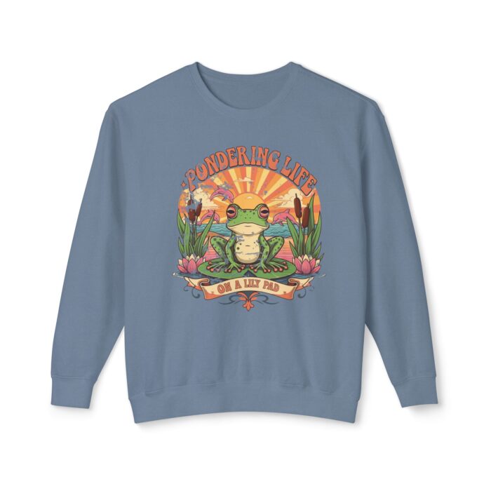 Pondering life Unisex Lightweight Crewneck Sweatshirt - Image 17