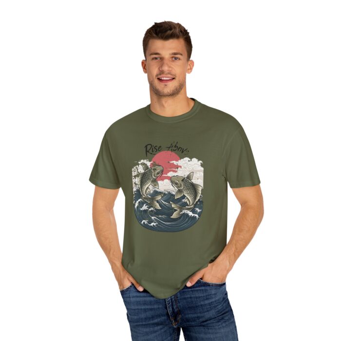 Rise above Unisex Garment-Dyed T-shirt - Image 20