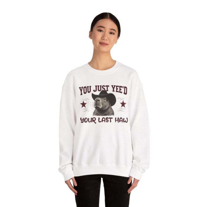 YOU JUST YEE'D YOUR LAST HAW Unisex Heavy Blend™ Crewneck Sweatshirt - Image 4