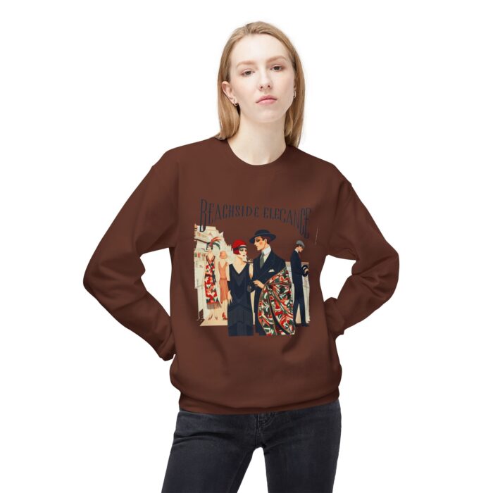 Beachside elegance Unisex Midweight Softstyle Fleece Crewneck Sweatshirt - Image 7