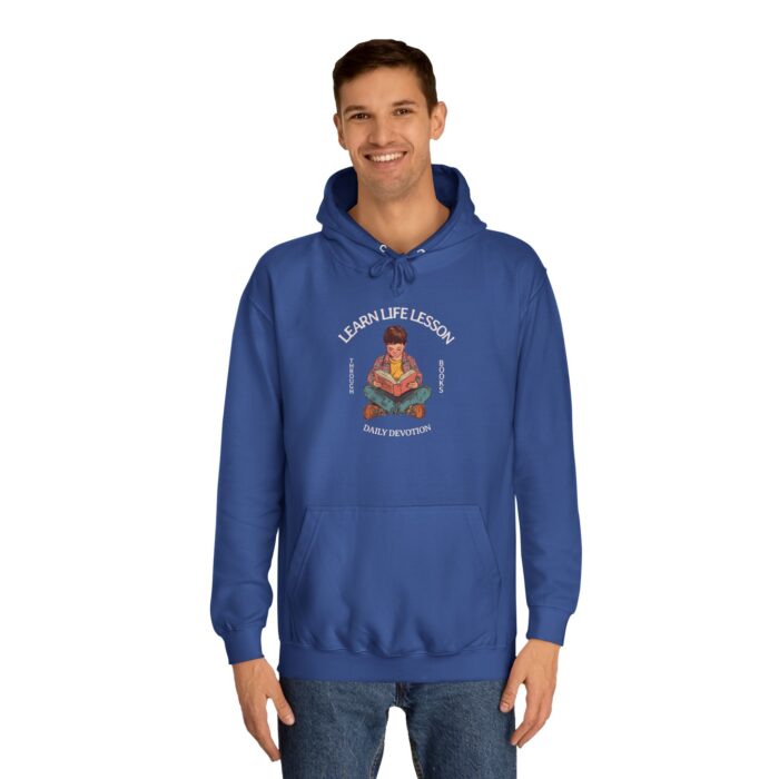 Through books Unisex College Hoodie - Image 19