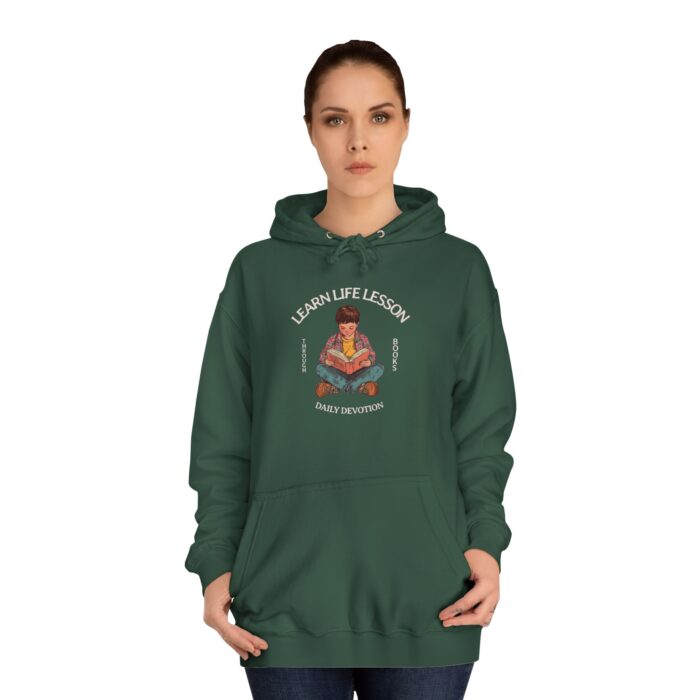Through books Unisex College Hoodie - Image 16
