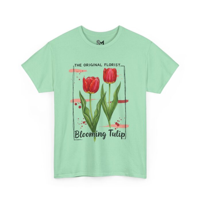 Blooming Tulip Unisex Heavy Cotton Tee - Image 27