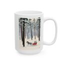 White and frosty Ceramic Mug, (11oz, 15oz)