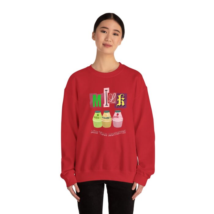 Milk your moment! Unisex Heavy Blend™ Crewneck Sweatshirt - Image 56