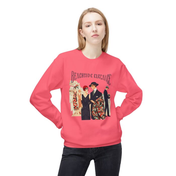 Beachside elegance Unisex Midweight Softstyle Fleece Crewneck Sweatshirt - Image 23