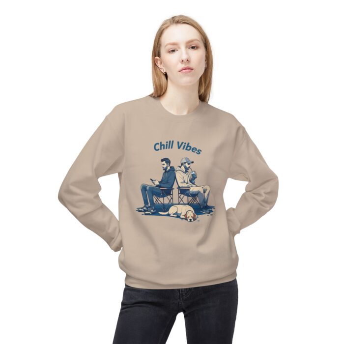 Chill Vibes Unisex Midweight Softstyle Fleece Crewneck Sweatshirt - Image 11