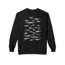 For Whales Unisex Midweight Softstyle Fleece Crewneck Sweatshirt