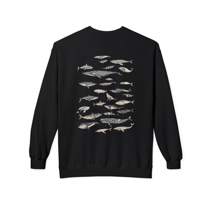 For Whales Unisex Midweight Softstyle Fleece Crewneck Sweatshirt - Image 2