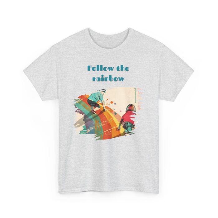 Follow the rainbow Unisex Heavy Cotton Tee - Image 7