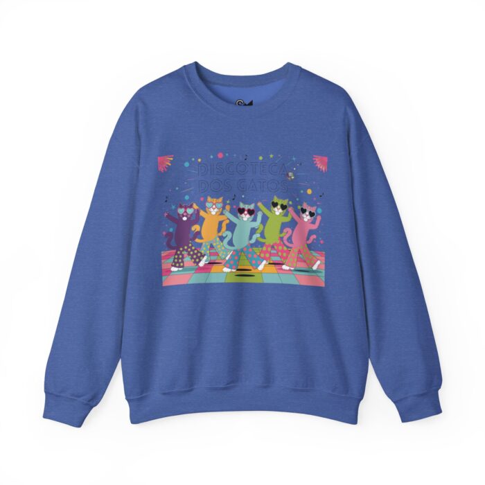 Discoteca dos Gatos Unisex Heavy Blend™ Crewneck Sweatshirt - Image 25