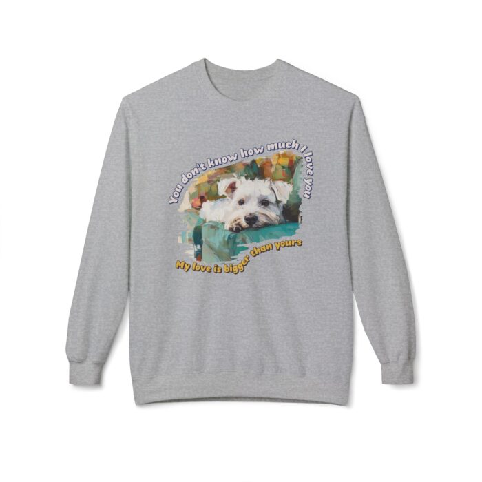 My love is bigger than yours Unisex Midweight Softstyle Fleece Crewneck Sweatshirt - Image 17