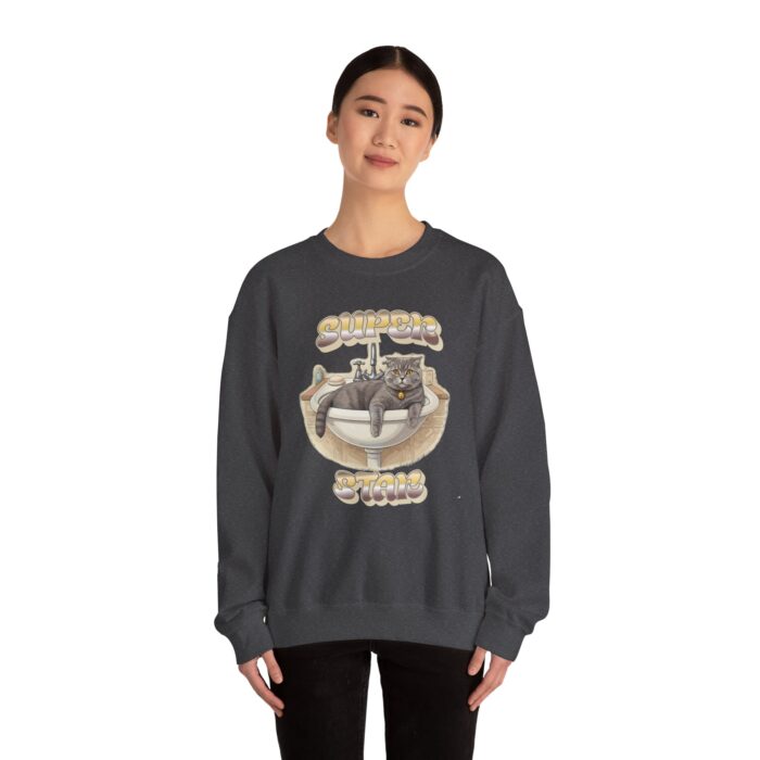 Star cat Unisex Heavy Blend™ Crewneck Sweatshirt - Image 24
