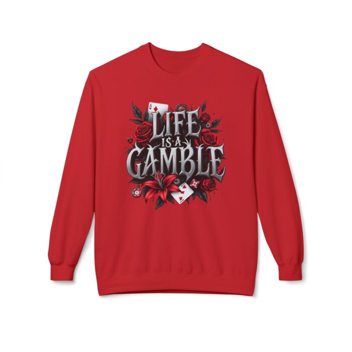 Life is a gamble Unisex Midweight Softstyle Fleece Crewneck Sweatshirt - Image 37