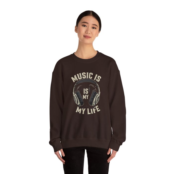 Music is my life Unisex Heavy Blend™ Crewneck Sweatshirt - Image 8