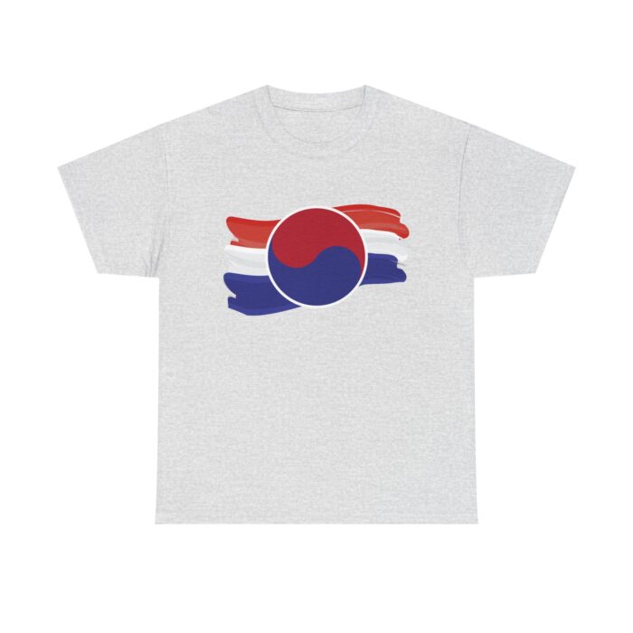 Unisex Heavy Cotton Tee - Korean Flag Inspired Design - Perfect for Cultural Celebrations and Casual Wear - Image 5