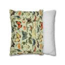 Butterfly Spun Polyester Square Pillowcase