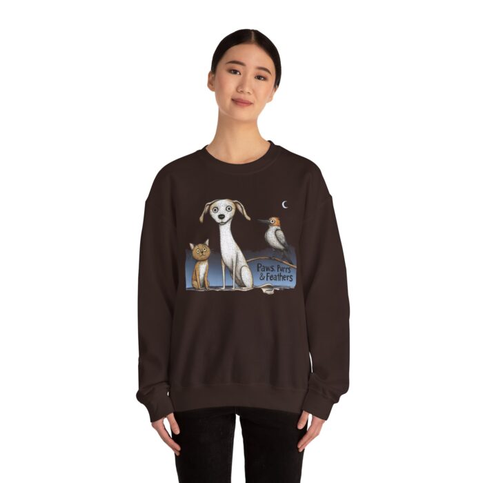 Paws, Purrs & Feathers Unisex Heavy Blend™ Crewneck Sweatshirt - Image 16