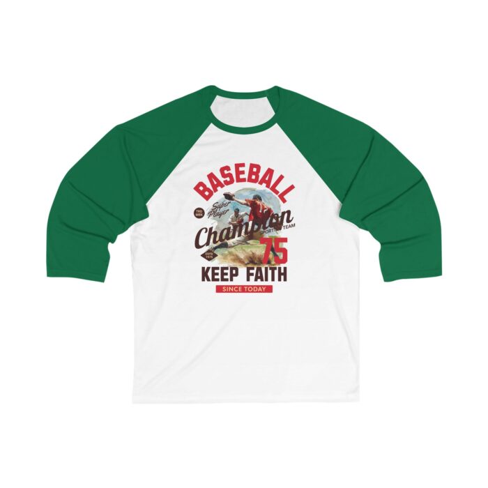Baseball Champion Unisex 34 Sleeve Baseball Tee - Image 3