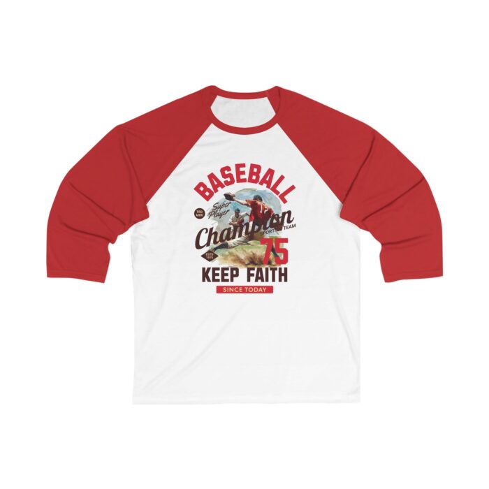 Baseball Champion Unisex 34 Sleeve Baseball Tee - Image 7