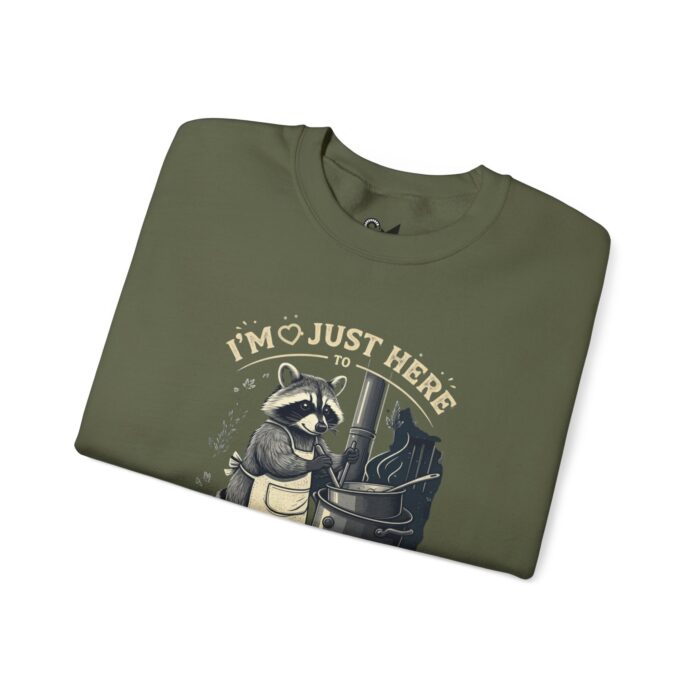 I am just here Unisex Heavy Blend™ Crewneck Sweatshirt - Image 7