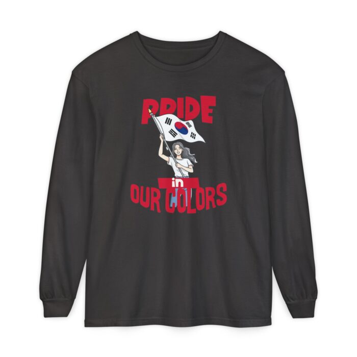 Pride in our colors Unisex Garment-dyed Long Sleeve T-Shirt - Image 9