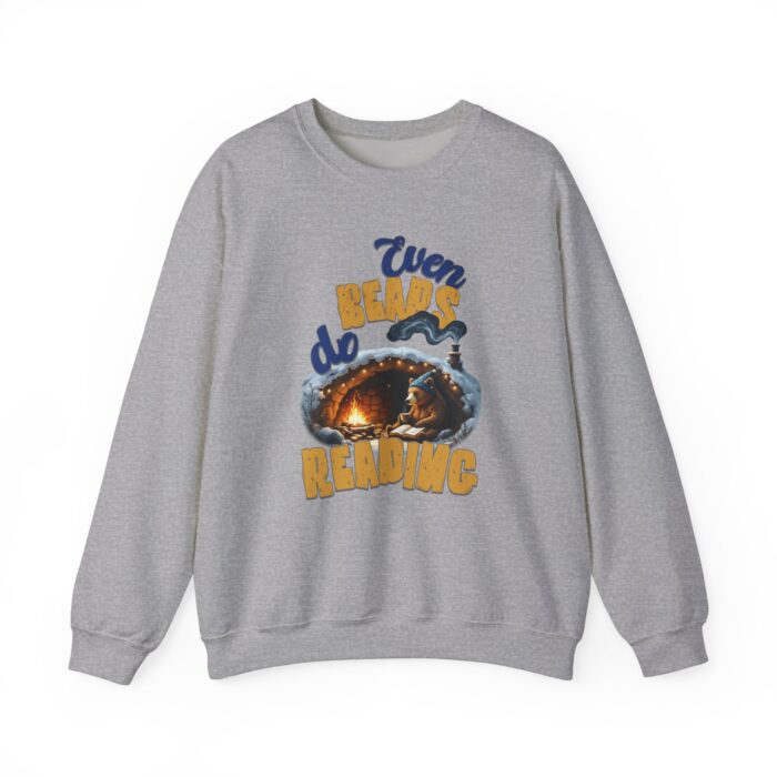 Even bears do reading Unisex Heavy Blend™ Crewneck Sweatshirt - Image 9