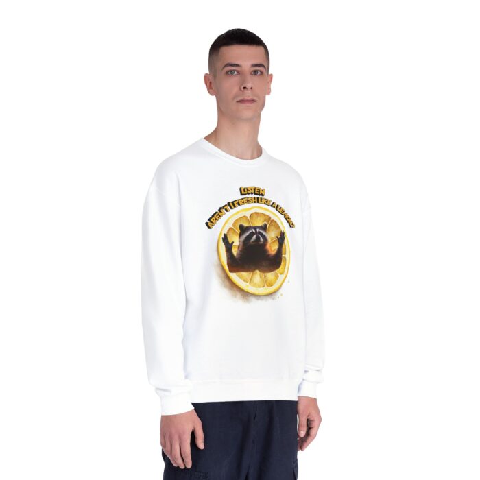 Lemonish racoon Unisex NuBlend® Crewneck Sweatshirt - Image 3