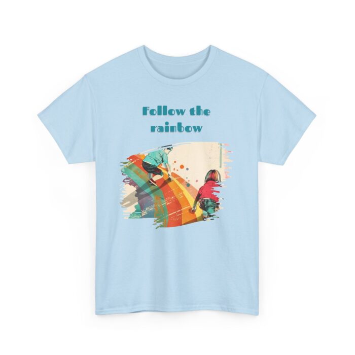 Follow the rainbow Unisex Heavy Cotton Tee - Image 35
