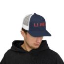 I'm a badass Vibrant Korean Script Snapback Trucker Cap – Trendy Hat for Casual Outings