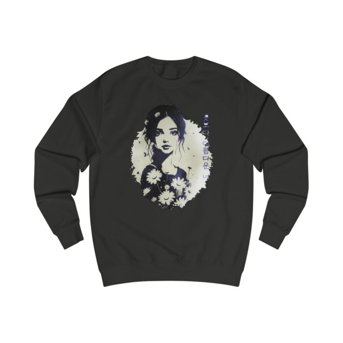 You, more beautiful than flowers for you Unisex Sweatshirt - Image 3