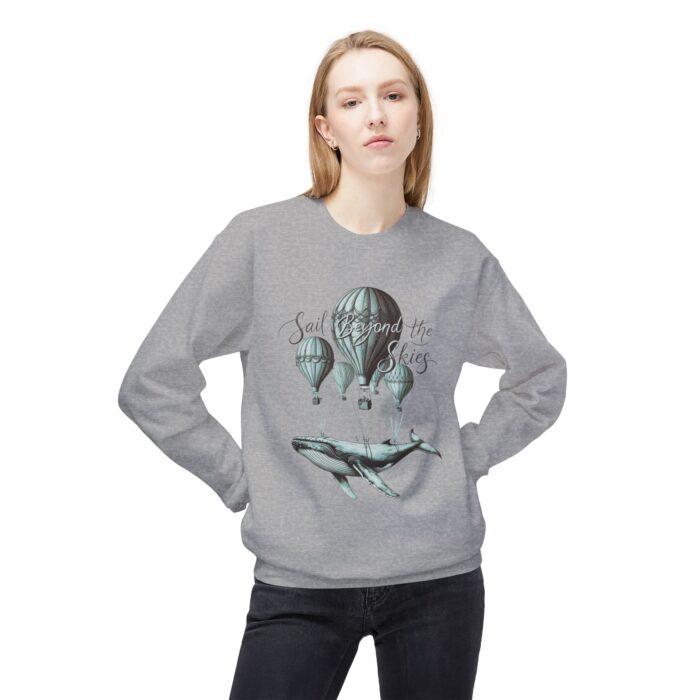 Sail Beyond the Skies Unisex Midweight Softstyle Fleece Crewneck Sweatshirt - Image 11