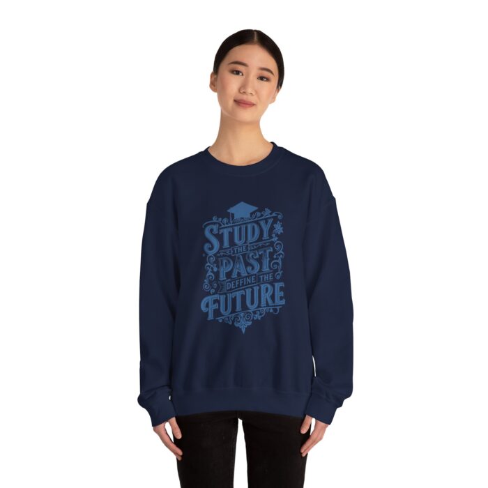 Study the past define the future Unisex Heavy Blend™ Crewneck Sweatshirt - Image 8