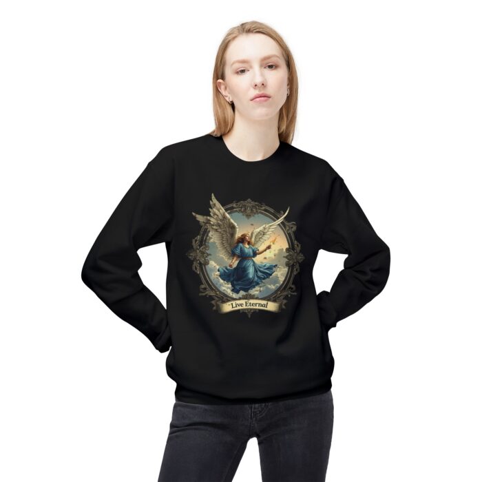 Live eternal Unisex Midweight Softstyle Fleece Crewneck Sweatshirt - Image 7
