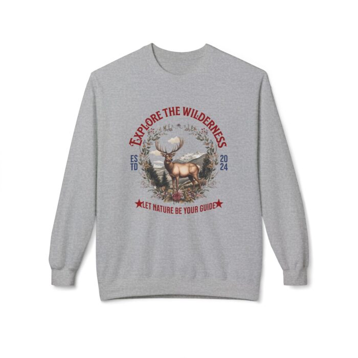 Explore the wilderness Unisex Midweight Softstyle Fleece Crewneck Sweatshirt - Image 9