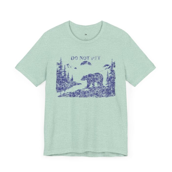Adventure Awaits Bear Tee - Do Not Pet Graphic Unisex Jersey Short Sleeve T-Shirt - Image 19