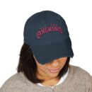 Korea Gangwondo Distressed Dad Hat with Embroidery