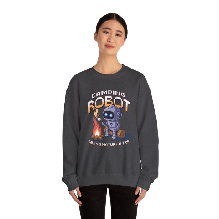 Camping robot Unisex Heavy Blend™ Crewneck Sweatshirt - Image 20