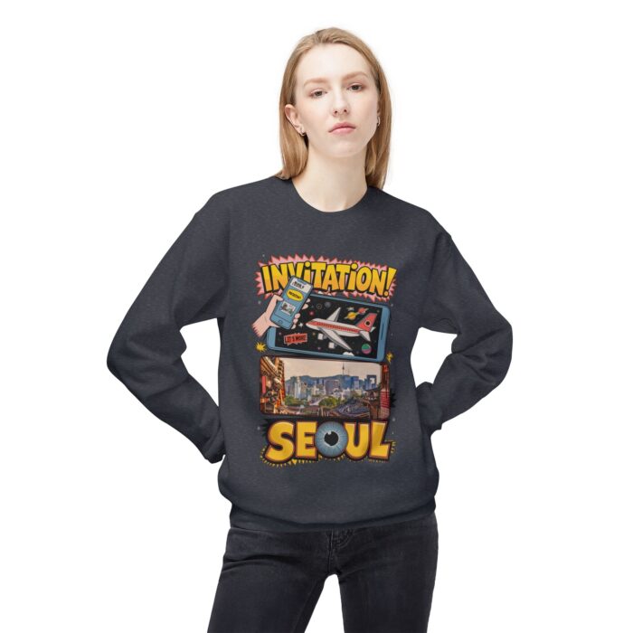 Invitation Seoul Unisex Midweight Softstyle Fleece Crewneck Sweatshirt - Image 27