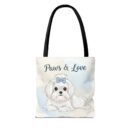 Paws & Love Dog Tote Bag - Cute Pet Lover's Carryall