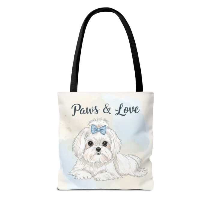 Paws & Love Dog Tote Bag - Cute Pet Lover's Carryall - Image 2