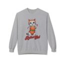 Retro Cat Unisex Midweight Softstyle Fleece Crewneck Sweatshirt