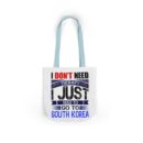 I don't need therapy Canvas Tote Bag, 5-Color Straps