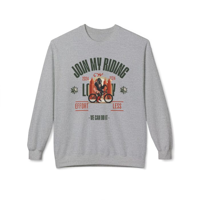 Join My Riding? Unisex Midweight Softstyle Fleece Crewneck Sweatshirt - Image 9