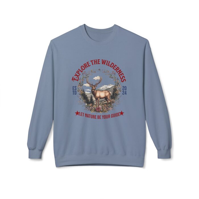 Explore the wilderness Unisex Midweight Softstyle Fleece Crewneck Sweatshirt - Image 17