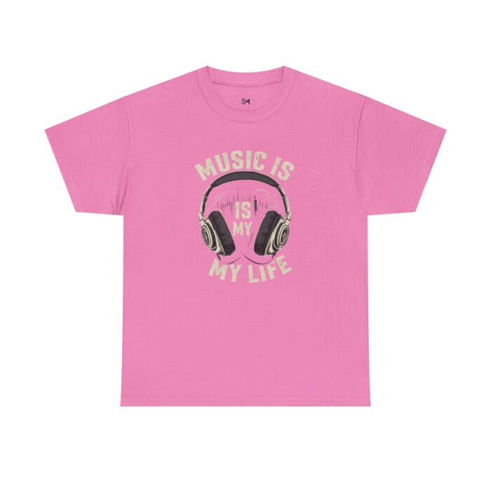 Music is my life Unisex Heavy Cotton Tee - Image 21